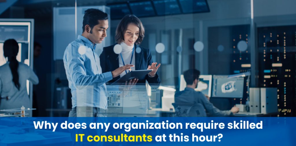 Why does any organization require skilled IT consultants at this hour?